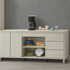 E371-2 緹亞娜5尺餐櫃下座 ⊙活動隔板二片