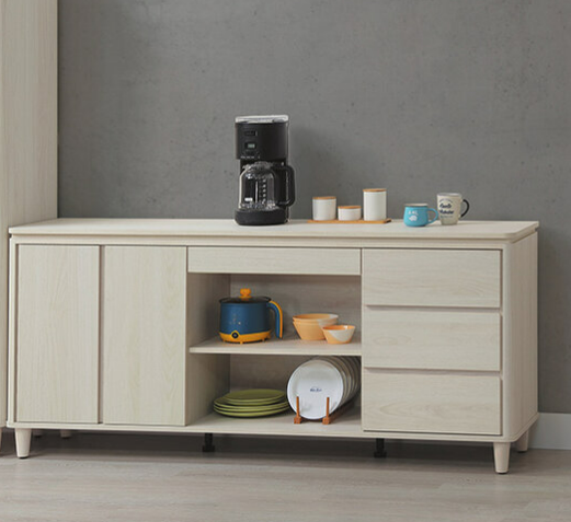 E371-2 緹亞娜5尺餐櫃下座 ⊙活動隔板二片