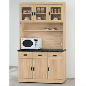 E376-5 法蘭克4尺餐櫃整組 含石面