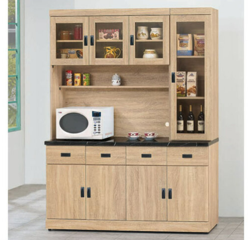 E376-6 法蘭克5.3尺餐櫃整組 含石面