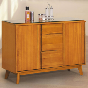 E379-1 米娜淺柚木3.6尺餐櫃 不含玻璃