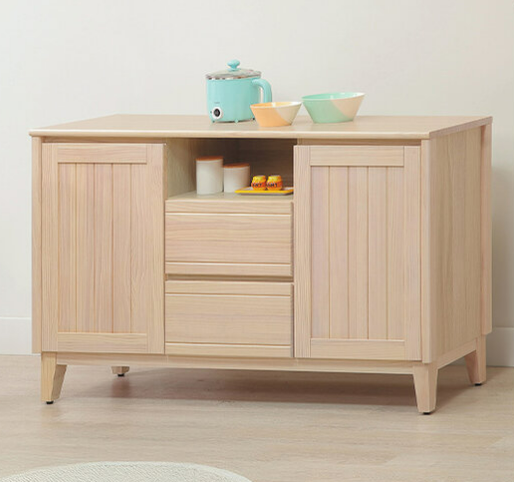 E379-6 米樂實木洗白5尺餐櫃