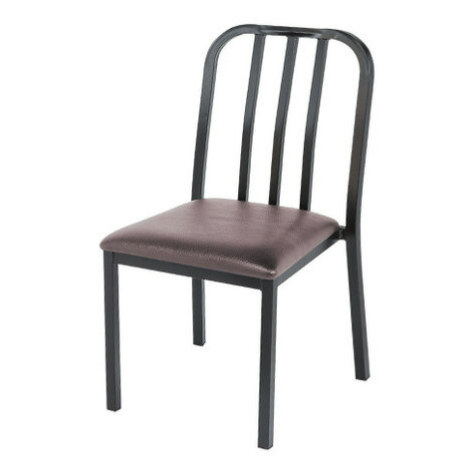 E414-2 626皮面餐椅 咖⊙台灣製造、烤黑