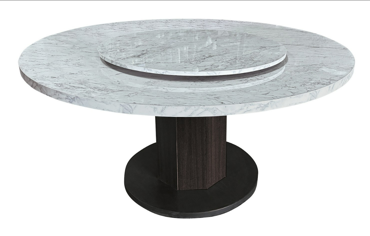 E399-1 大理石4尺圓桌 圓皿腳 不含轉皿