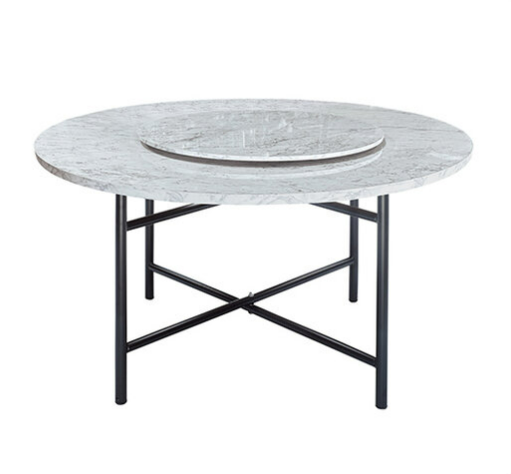 E400-15 大理石5尺圓桌 ⊙剪刀腳、 ⊙含3尺轉皿、 ⊙1.5尺鋁圈、