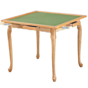 E406-2 虎腳麻將桌 實木框、固定腳