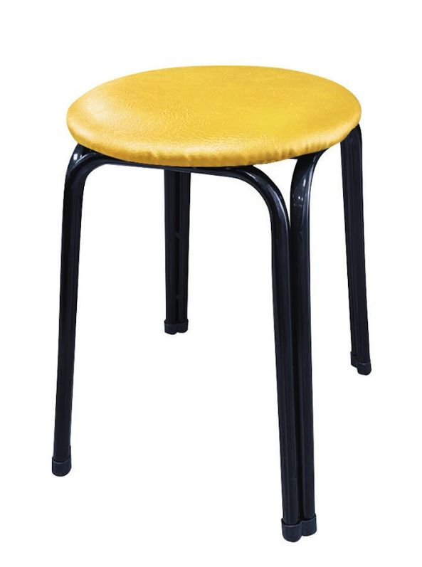 E415-19 八角圓椅 高 黃色