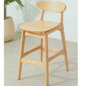 E420-7 實木高吧椅 板面