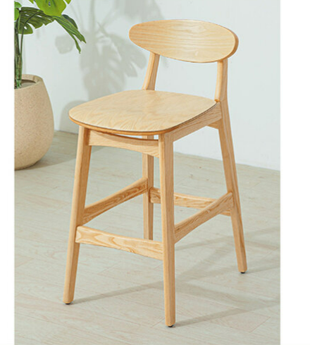 E420-7 實木高吧椅 板面