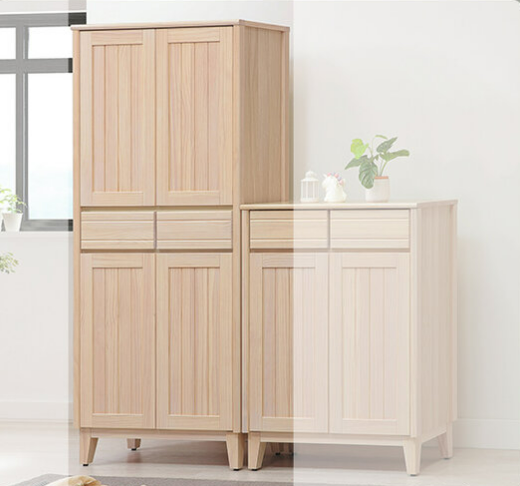 E433-1 米樂實木洗白2.7尺高鞋櫃