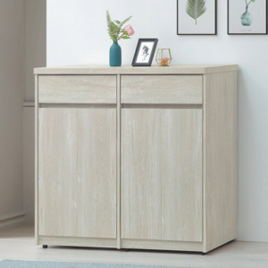 E437-2 鄉村白榆木4*4尺鞋櫃 ⊙附活動隔板6片