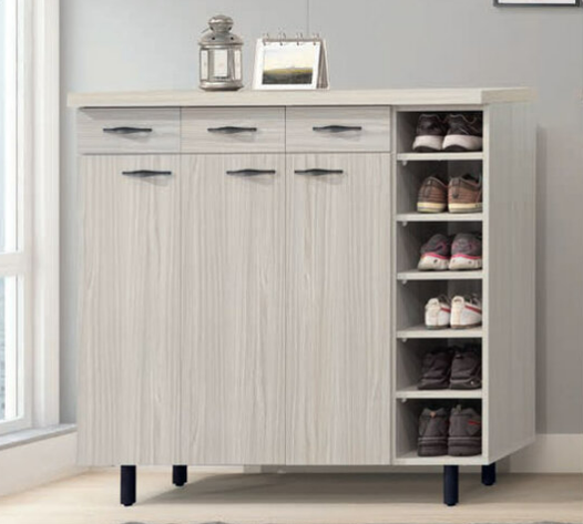 E442-3 米蘭現代白雪杉4尺鞋櫃