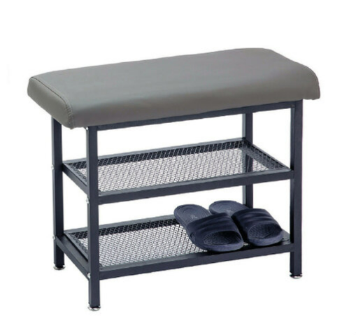 E449-11 S60鞋凳 烤黑 灰