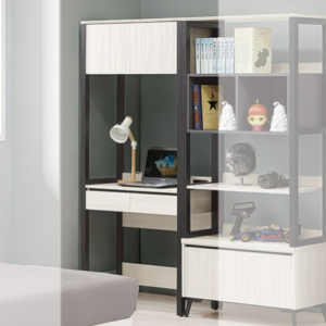 C529-3 艾德恩2.7尺客廳邊櫃/書桌 含插座