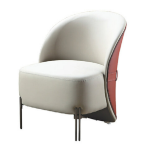 C733-1 2370雙色休閒椅 米白+桔