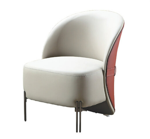 C733-1 2370雙色休閒椅 米白+桔