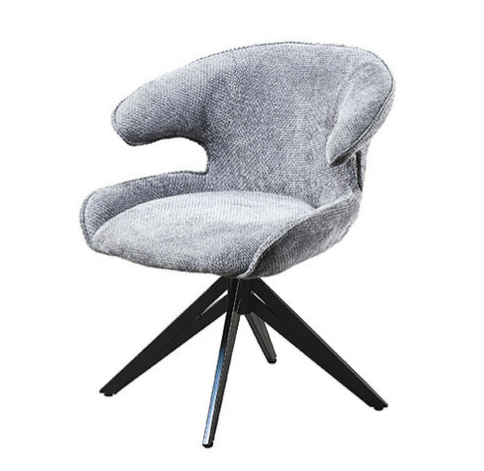 C734-3 8067旋轉休閒椅 灰麻布