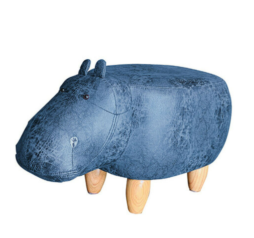 C739-2 河馬造型椅 灰皮